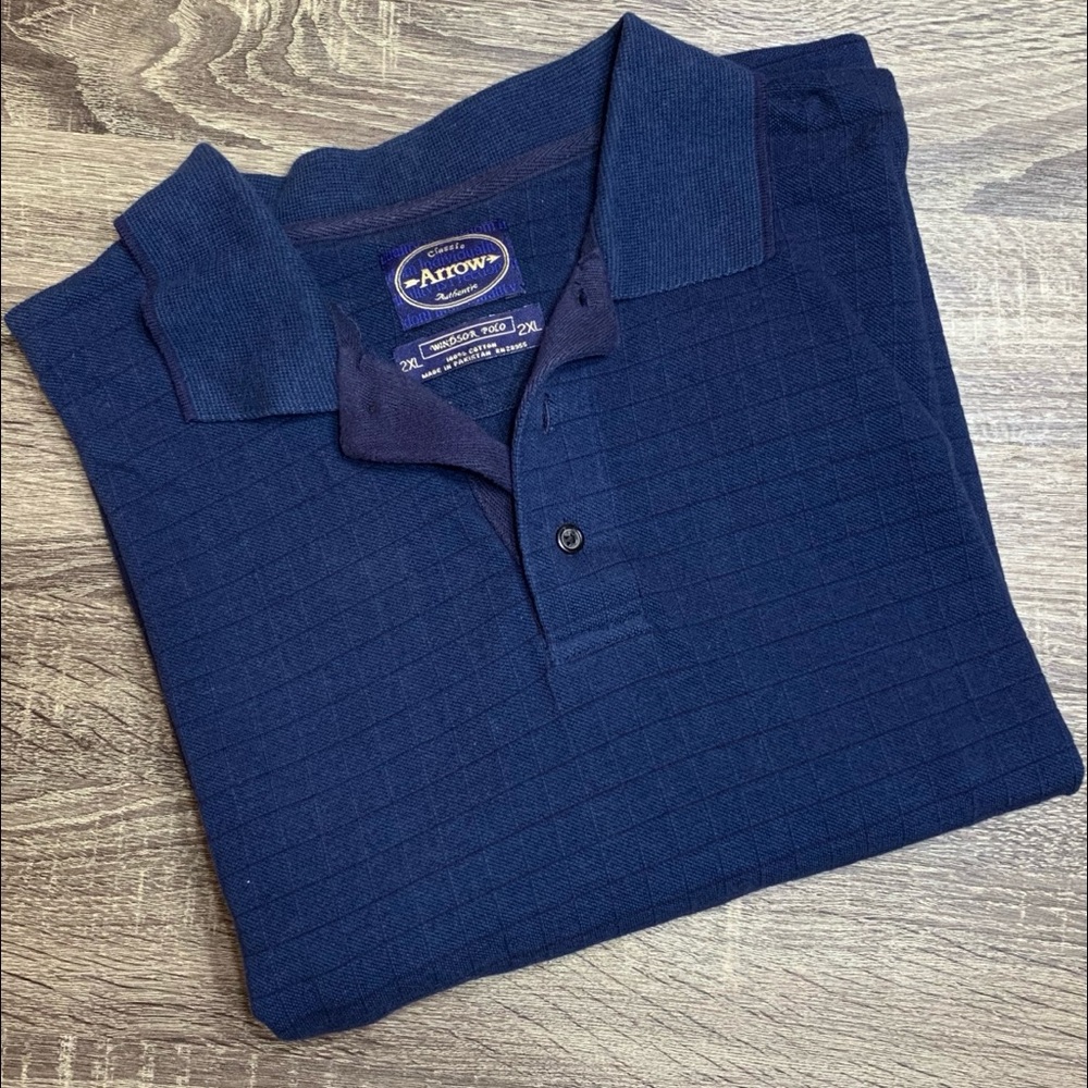 Men’s Arrow “Windsor Polo” 2XL Long Sleeve Shirt